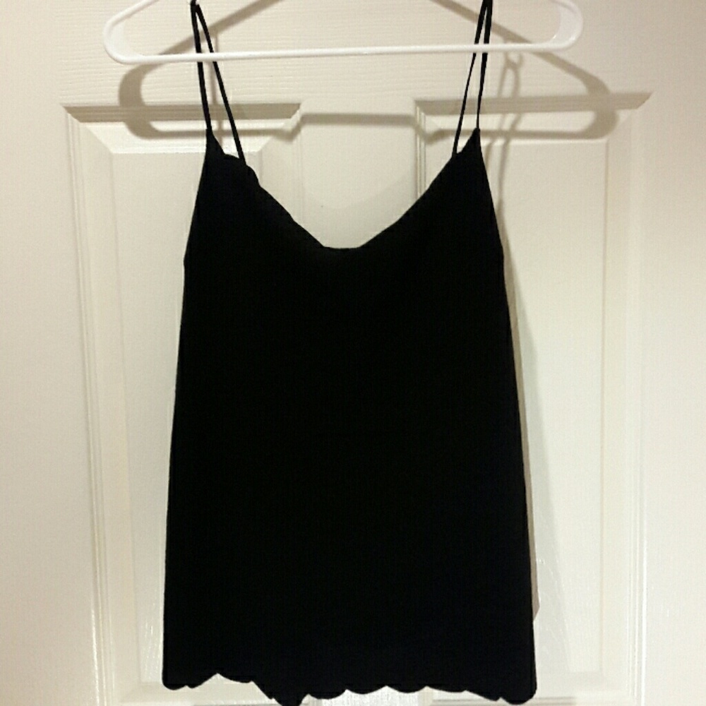 Spaghetti Strapped Black Top